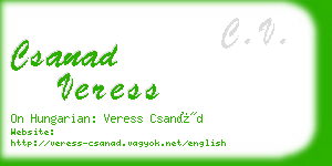 csanad veress business card